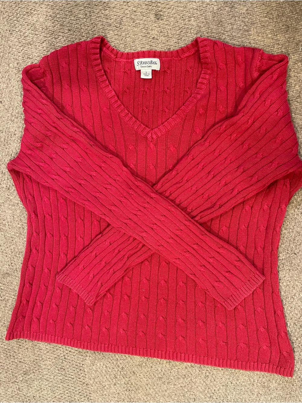 St. John’s Bay Classic Cable Pullover Sweater